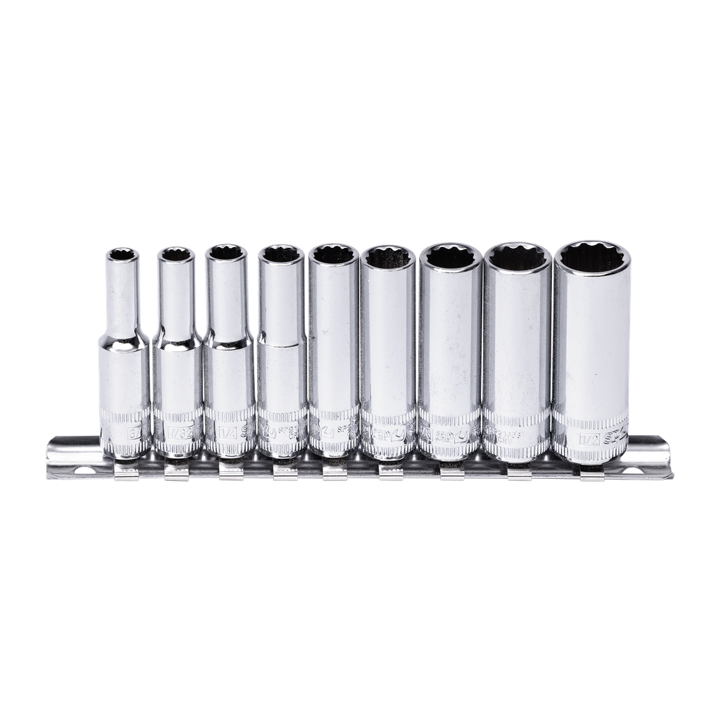 [SP20143] SOCKET RAIL - 1/4DR 12PT 9PC SAE DEEP