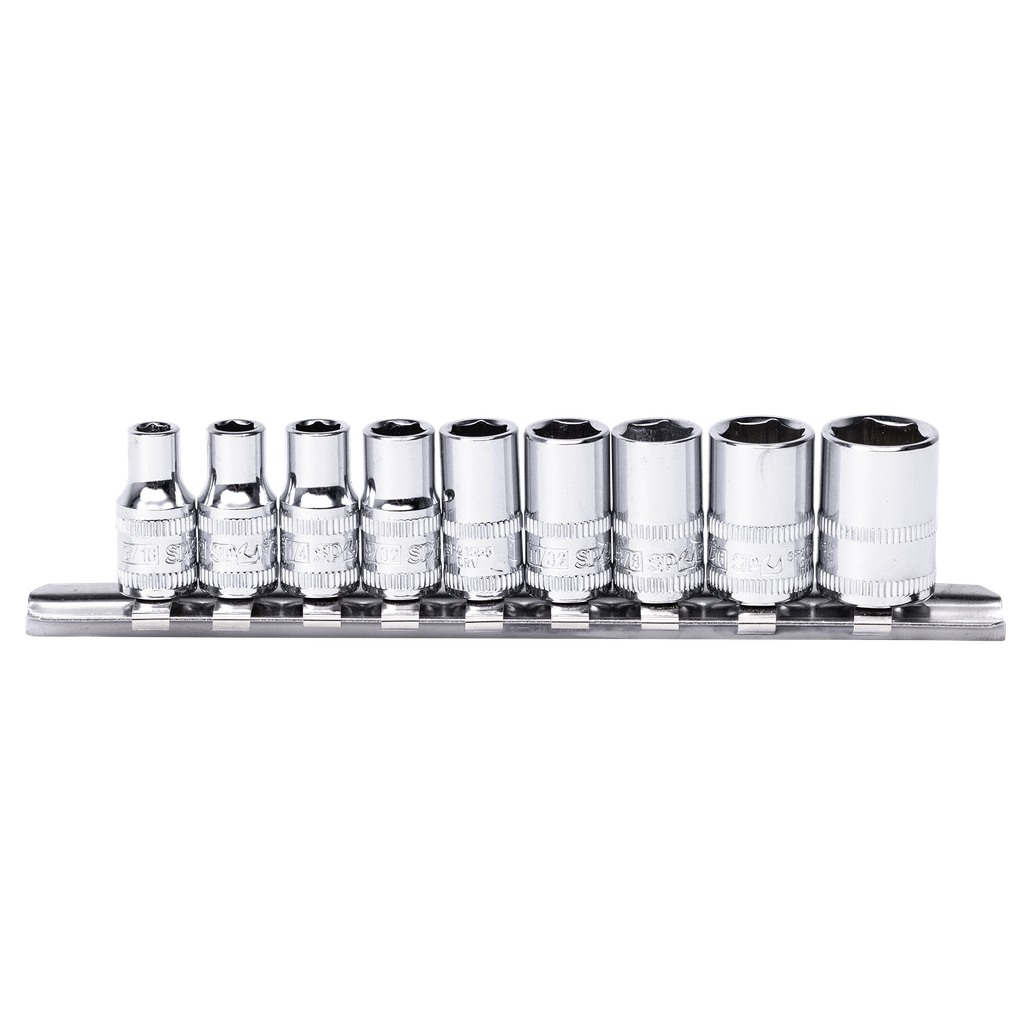 [SP20133] SOCKET RAIL - 1/4DR 6PT 9PC SAE