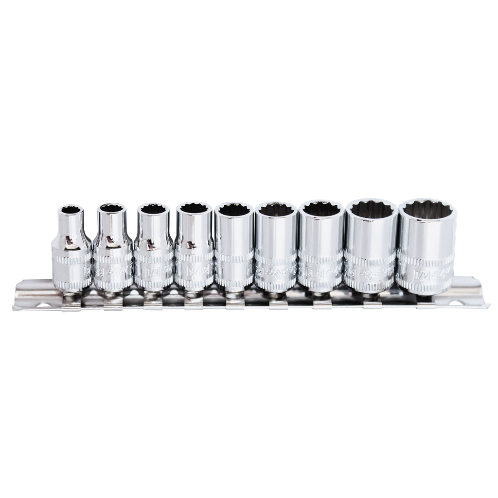 [SP20131] SOCKET RAIL - 1/4DR 12PT 9PC SAE