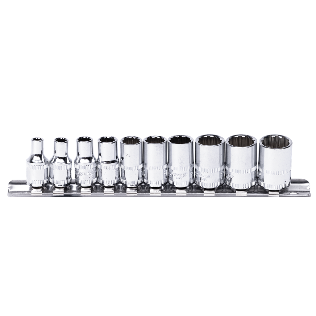 [SP20130] SOCKET RAIL - 1/4DR 12PT 10PC METRIC