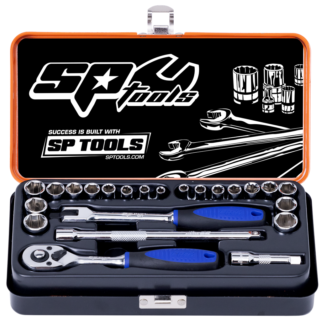 [SP20102] SOCKET SET - 1/4DR 6PT 23PC METRIC/SAE