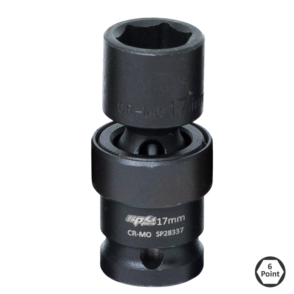 SOCKET IMPACT SWIVEL 1/2DR 6PT 12MM