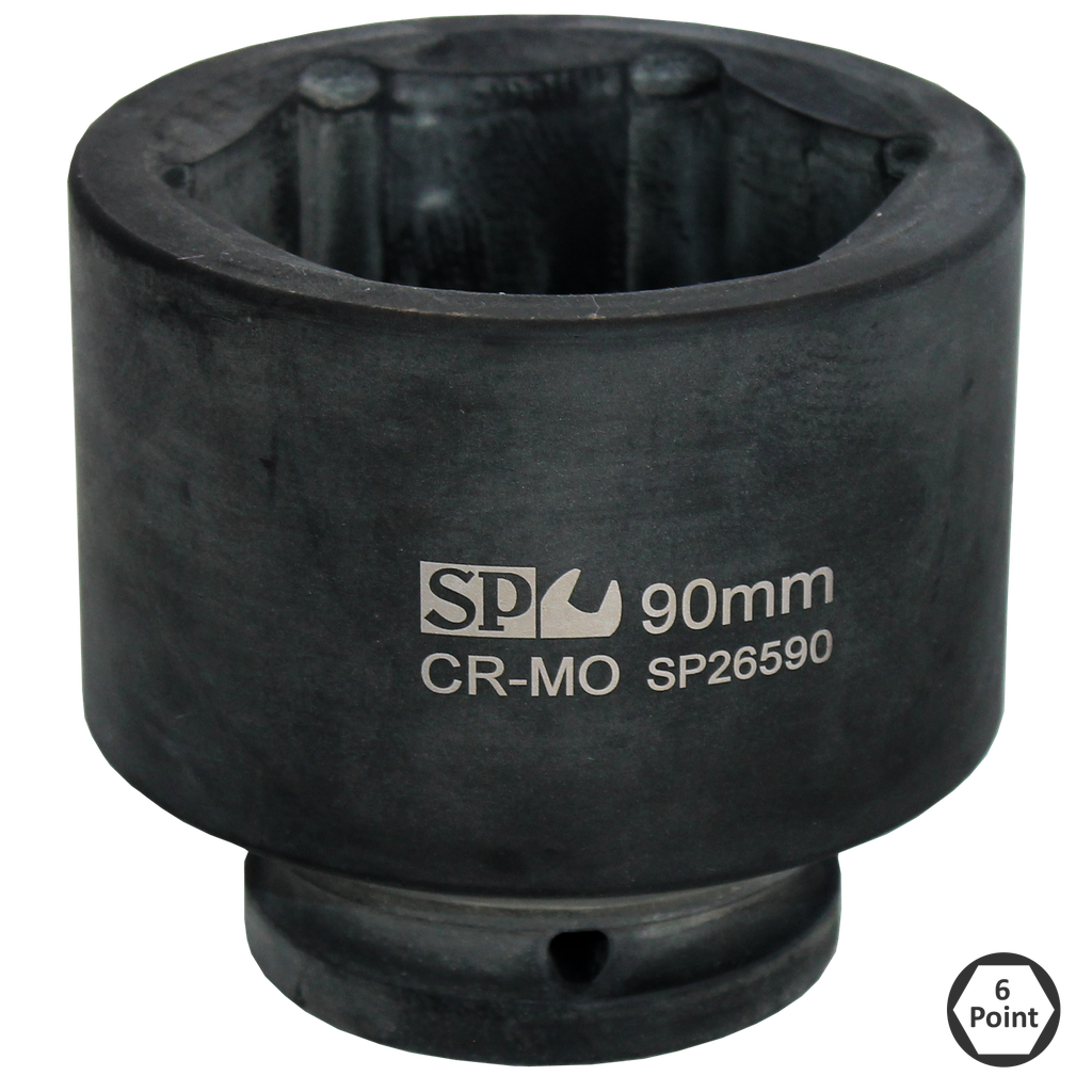 SOCKET IMPACT 1-1/2"DR 6PT METRIC 60MM