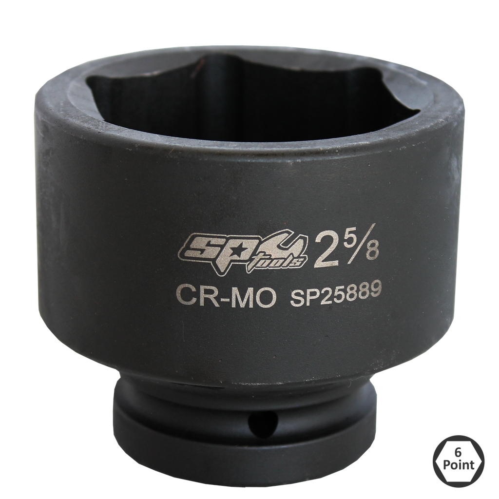 SOCKET IMPACT 1DR 6PT SAE 1-1/2"