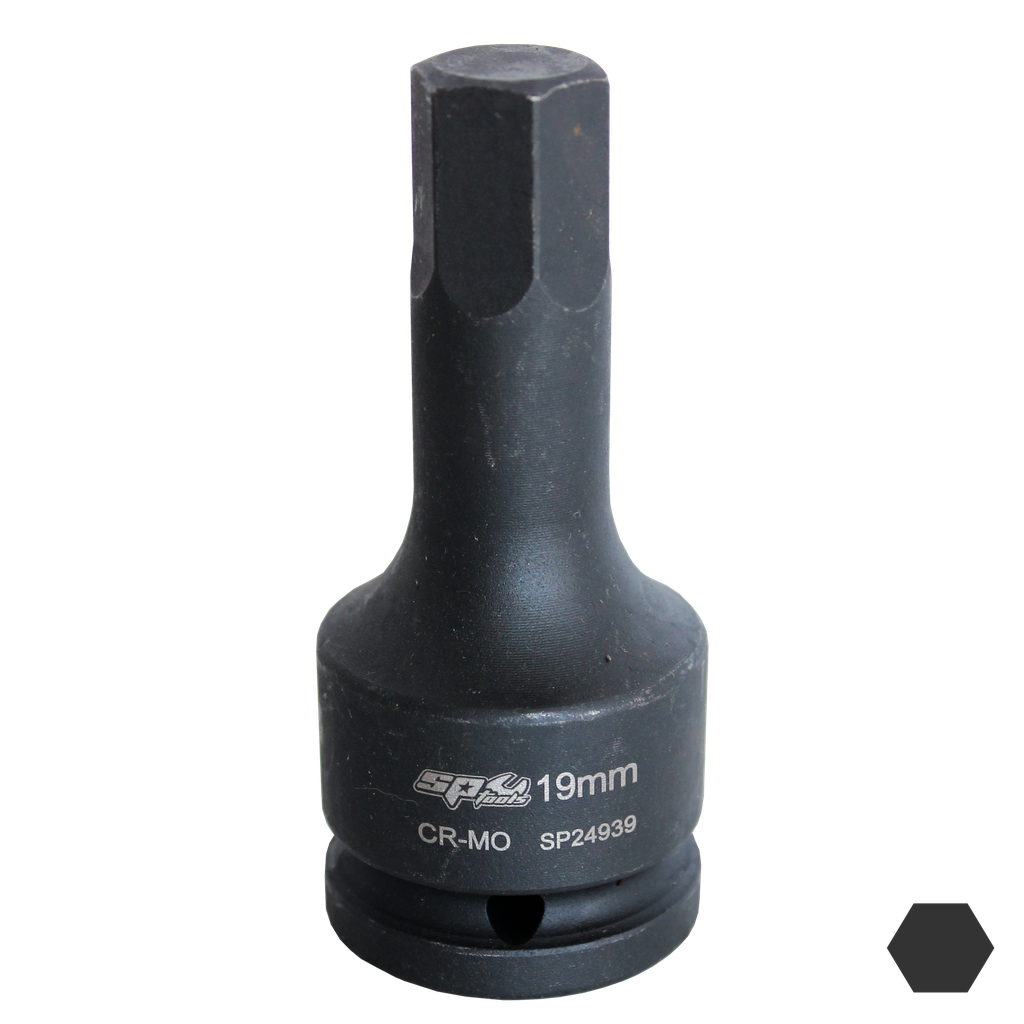 [SP24947] SOCKET IMPACT 3/4"DR INHEX METRIC 27MM SP TOOLS