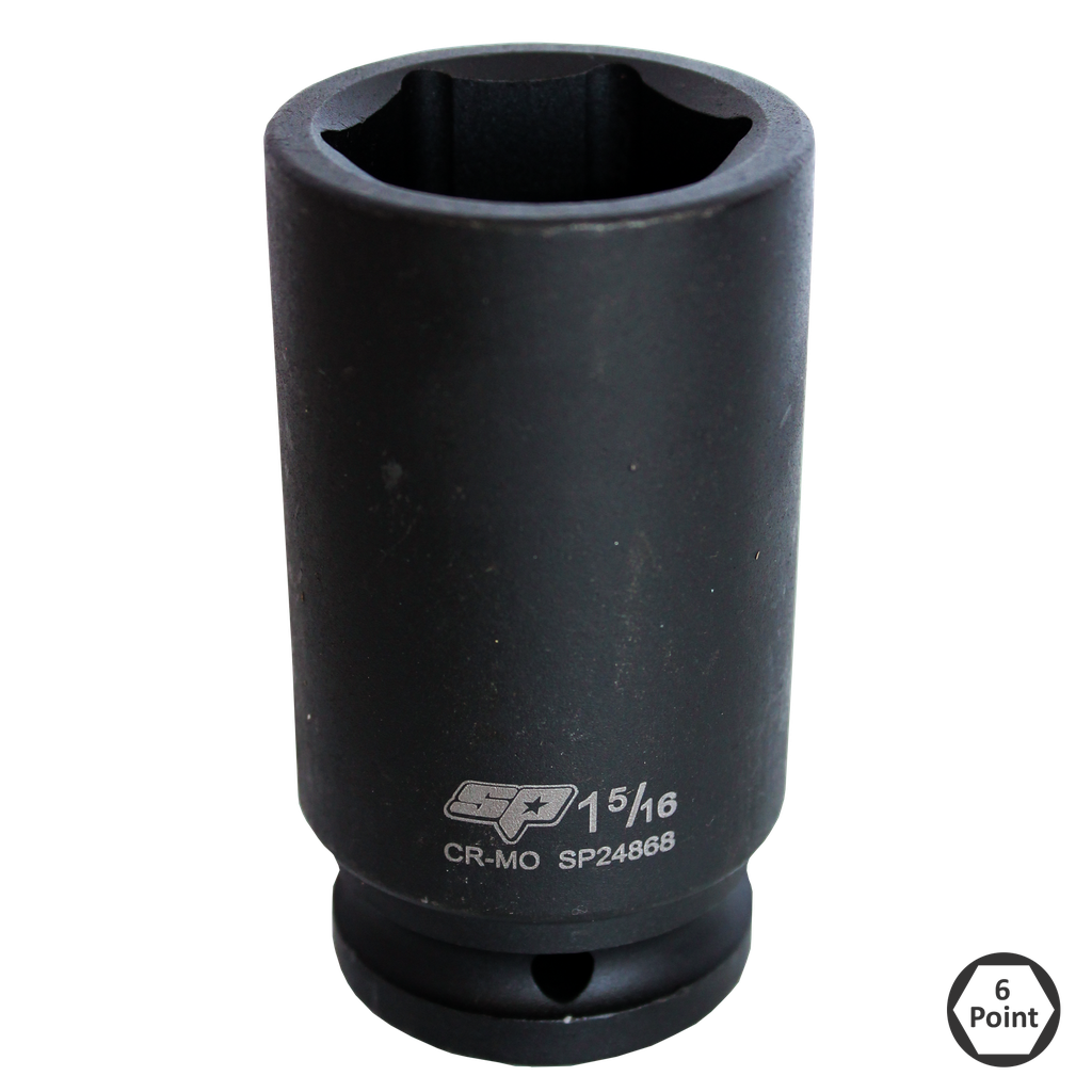 SOCKET IMPACT 3/4DR 6PT SAE DEEP 2" SP TOOLS