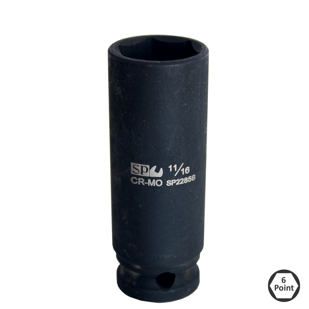 SOCKET IMPACT 3/8"DR 6PT DEEP SAE 3/8" SP TOOLS