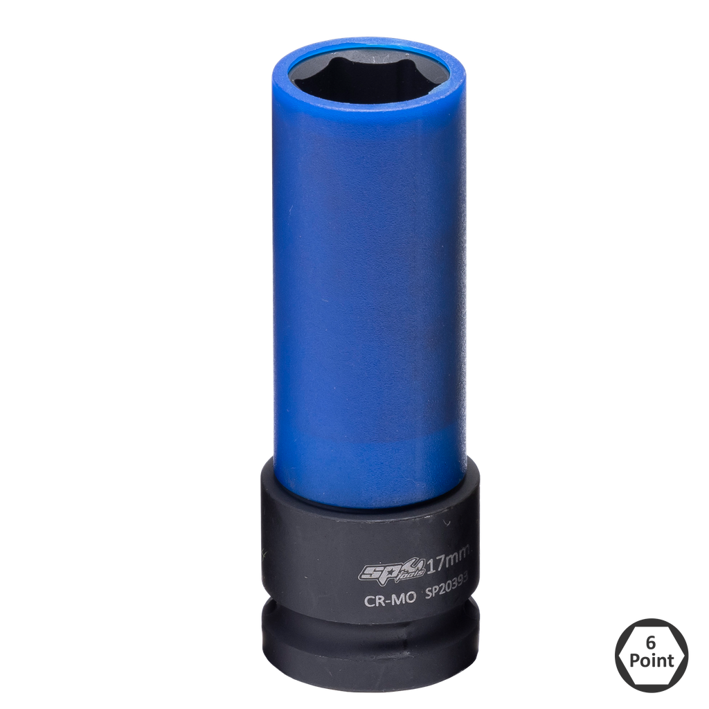 SOCKET IMPACT 1/2''DR WHEEL NUT METRIC 17MM