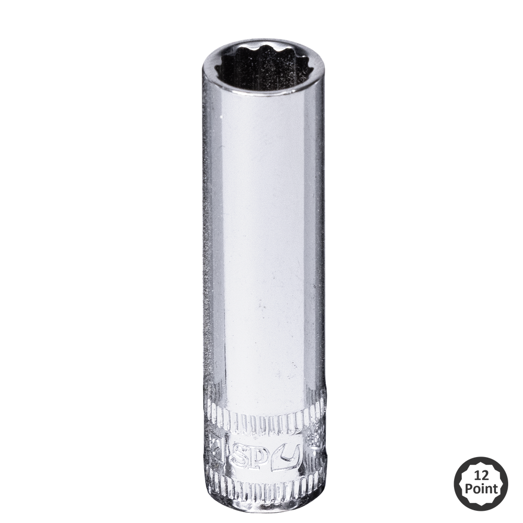 SOCKET - 1/4"DR DEEP 12PT SAE 11/32"