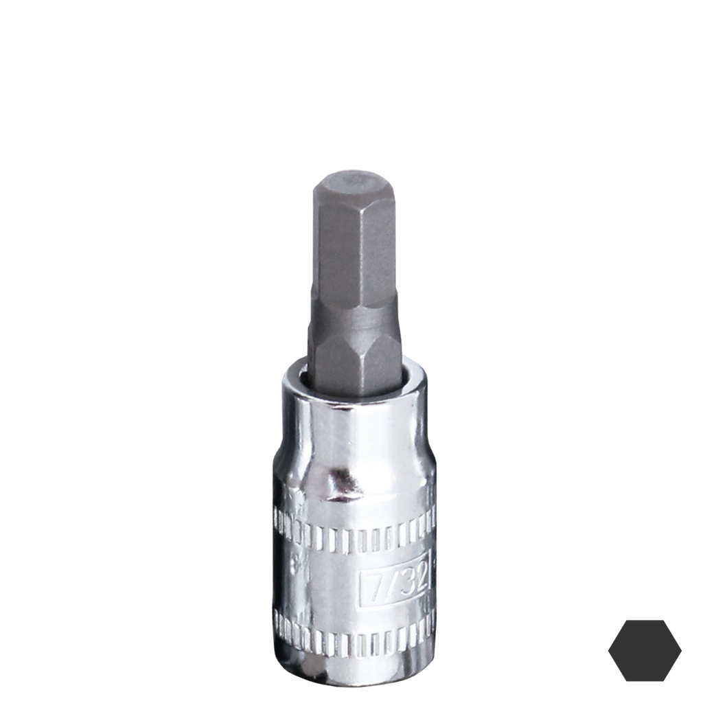 SOCKET - 1/4"DR INHEX SAE 1/8"