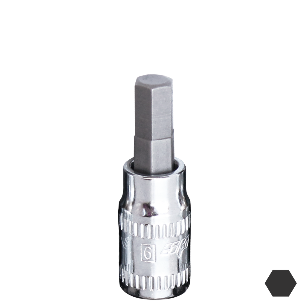 SOCKET - 1/4"DR INHEX METRIC 5MM