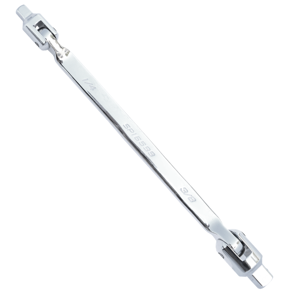 [SP16599] SOCKET - FLEXIBLE DOUBLE DUALHEAD SPANNER 1/4X3/8"DR