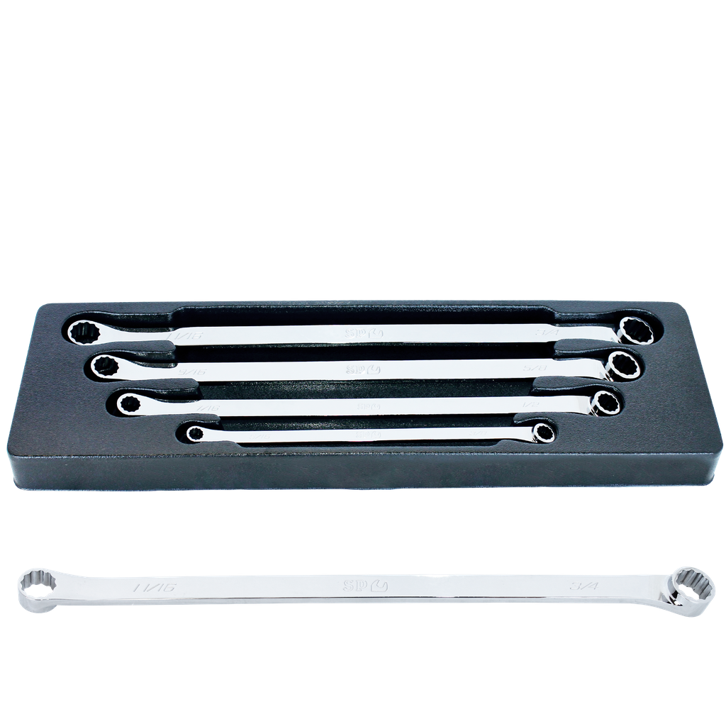 [SP10284] SPANNER SET - DOUBLE RING LONG 4PC SAE