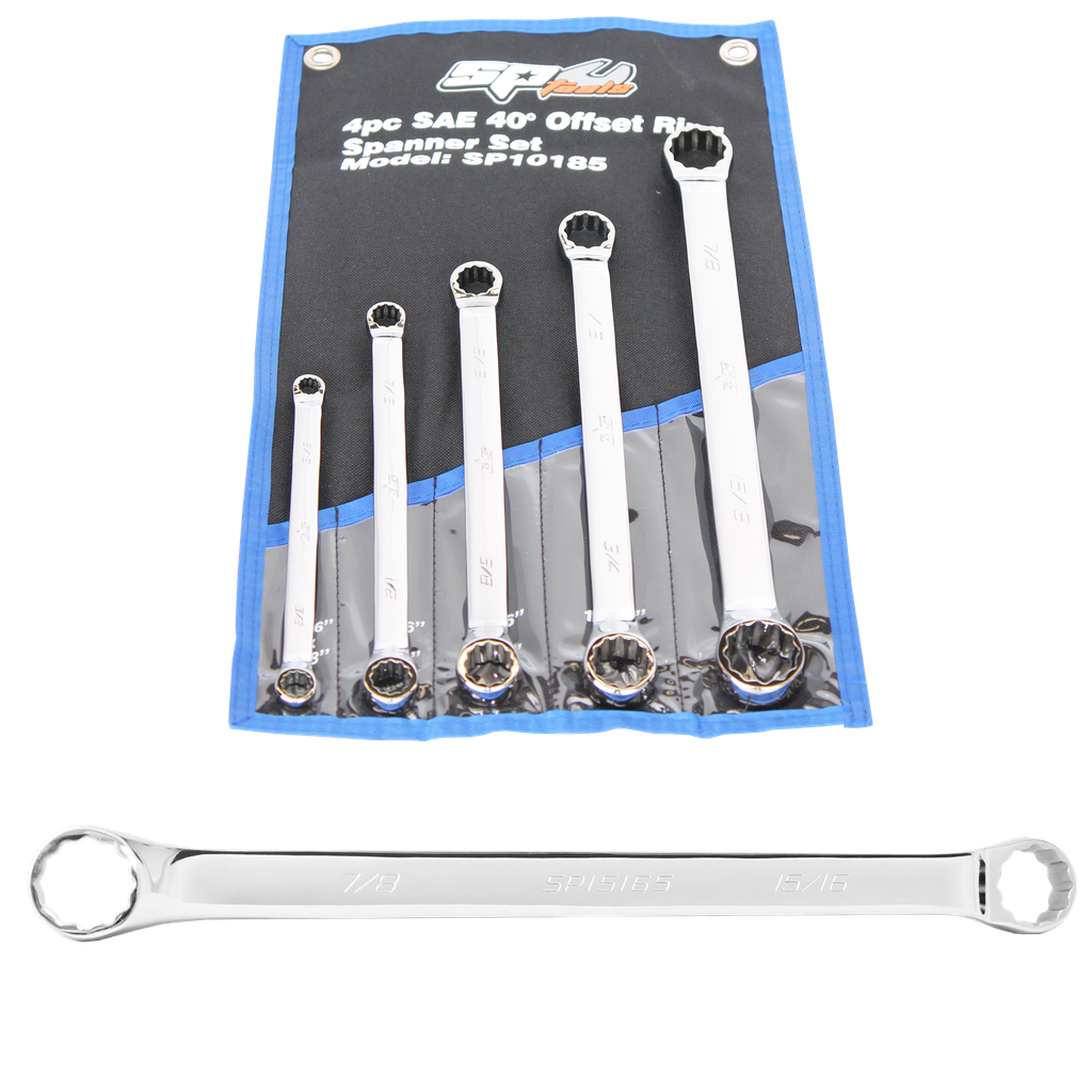 SPANNER SET - DOUBLE RING 5PC SAE