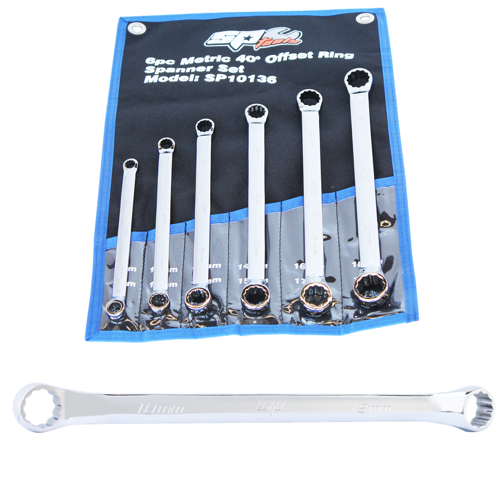 SPANNER SET - DOUBLE RING 6PC METRIC