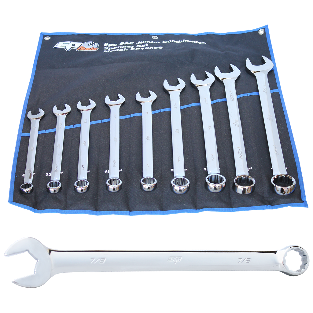 [SP10069] SPANNER SET - ROE QUAD DRIVE JUMBO SAE 9PC