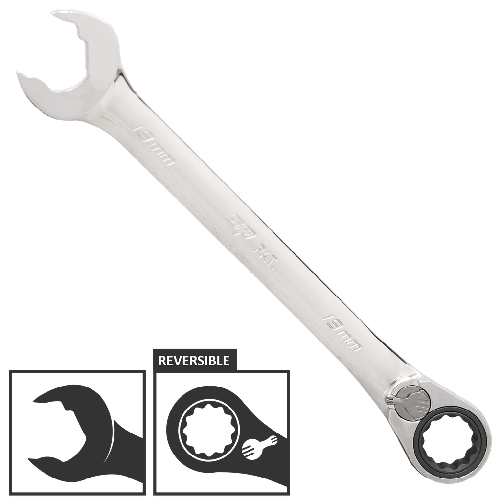 [SP17718] SPANNER ROE SPEEDDRIVE REVERSIBLE GEARDRIVE METRIC 18MM