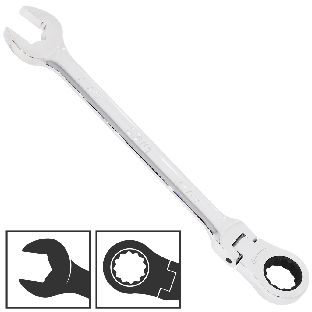 [SP17454] SPANNER ROE FLEXHEAD GEARDRIVE SAE 7/16"