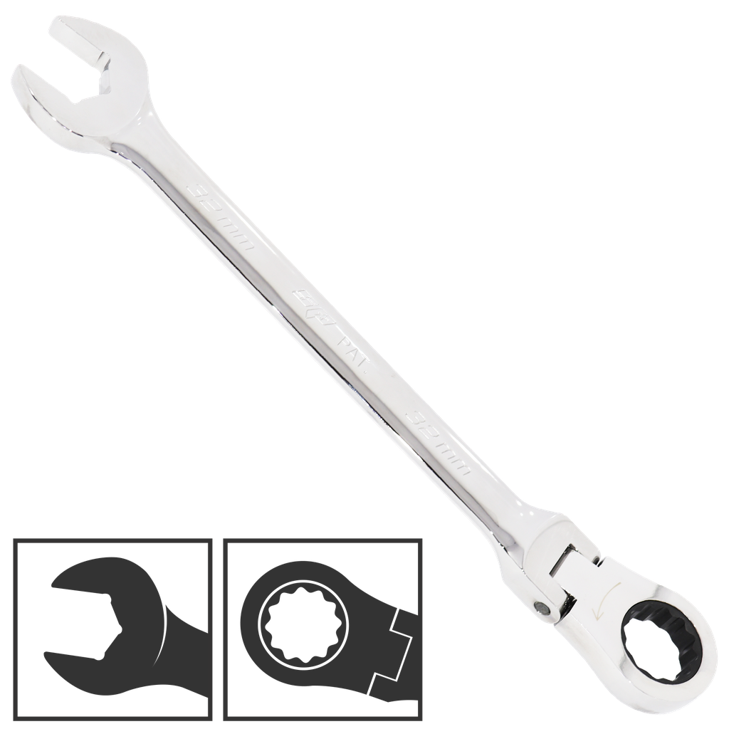 SPANNER ROE FLEXHEAD GEARDRIVE METRIC 6MM