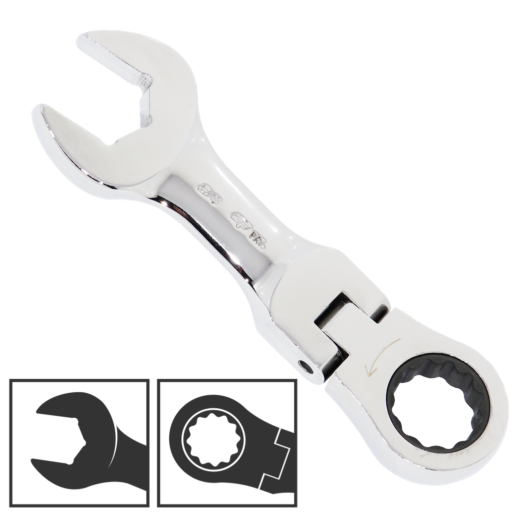 SPANNER ROE STUBBY FLEXHEAD GEARDRIVE SAE 3/4"