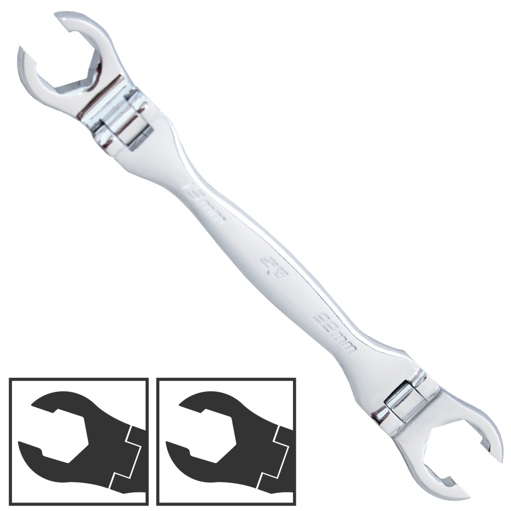 [SP16114] SPANNER FLARE NUT FLEX HEAD METRIC 14MM X 17MM