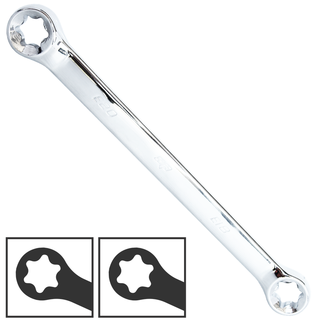 SPANNER RING DOUBLE RING E TORX E10 X E12