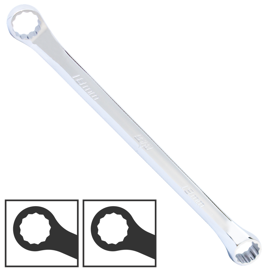SPANNER RING DOUBLE RING METRIC 10MM X 11MM 40DEGREE
