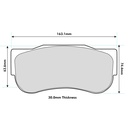 Pagid RSL1 Brake Pads To Fit AP Racing CP7269 /OE Calipers