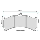 Pagid RSL19 Brake Pads To Fit AP Racing Various Calipers