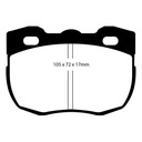 EBC Brakes Yellowstuff Performance Brake Pads