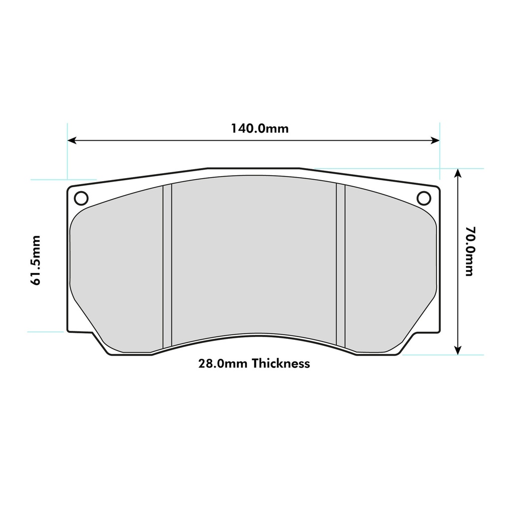 Pagid RST1 Brake Pads To Fit AP Racing CP5850 / Brembo 07.6955.1 Calipers