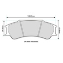Pagid RSL1 Brake Pads To Fit PFC ZR53 Caliper