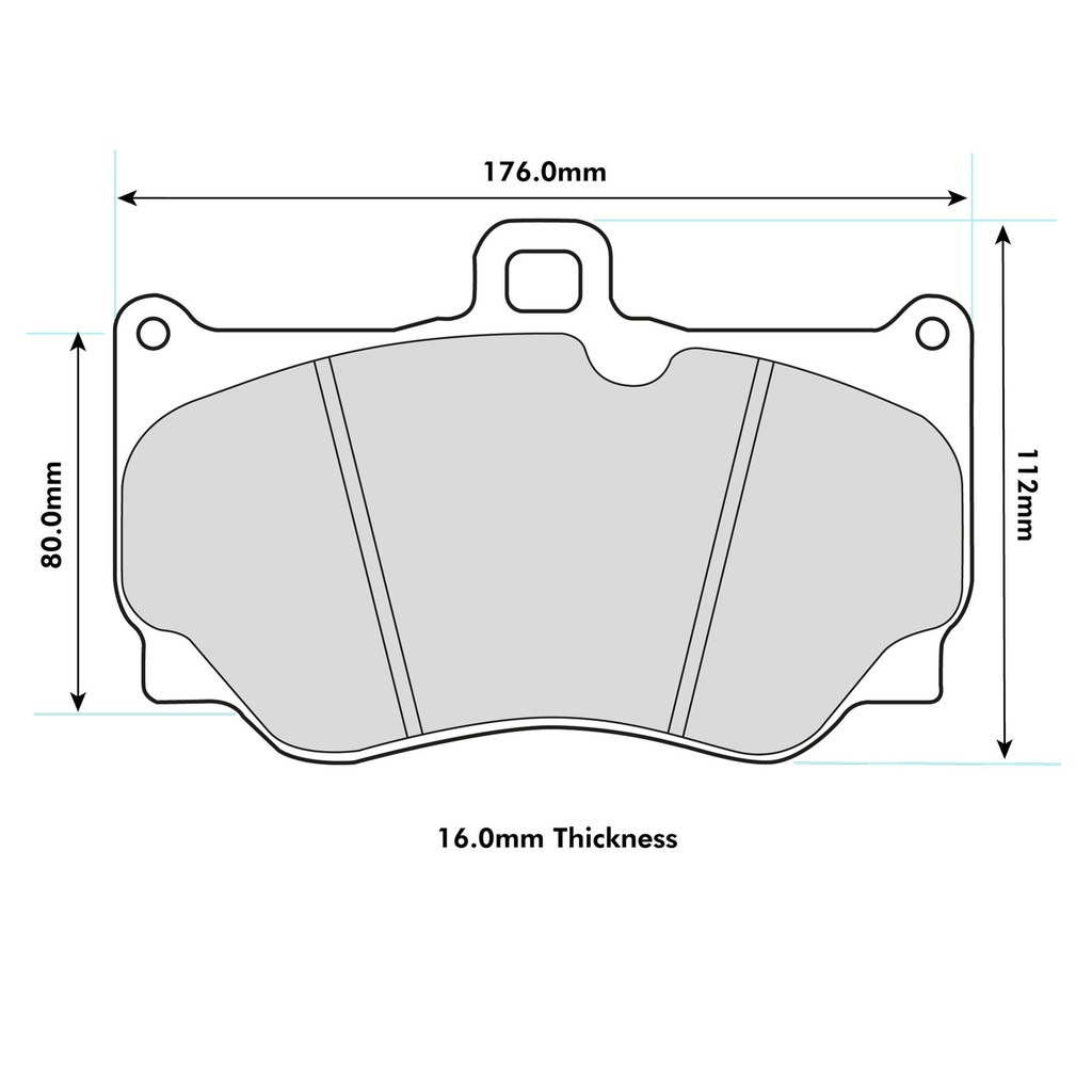 Pagid RST1 Brake Pads To Fit Alcon PNP4417X550 Caliper