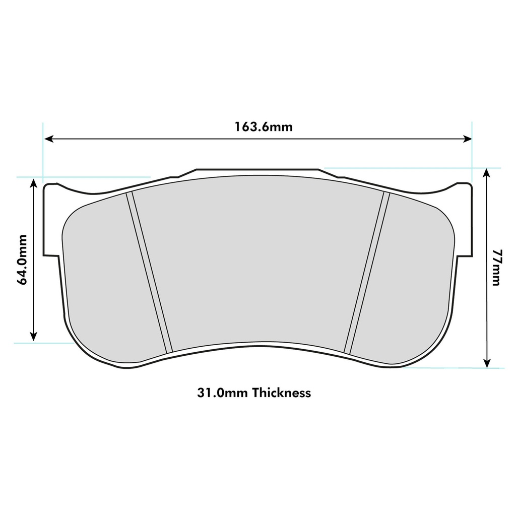 Pagid RSL1 Brake Pads To Fit Brembo B28 Family Caliper