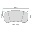 Pagid RSL1 Brake Pads To Fit Brembo B28 Family Caliper