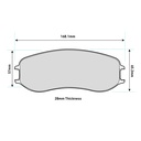 Pagid RST3 Brake Pads To Fit PFC ZR68 Caliper