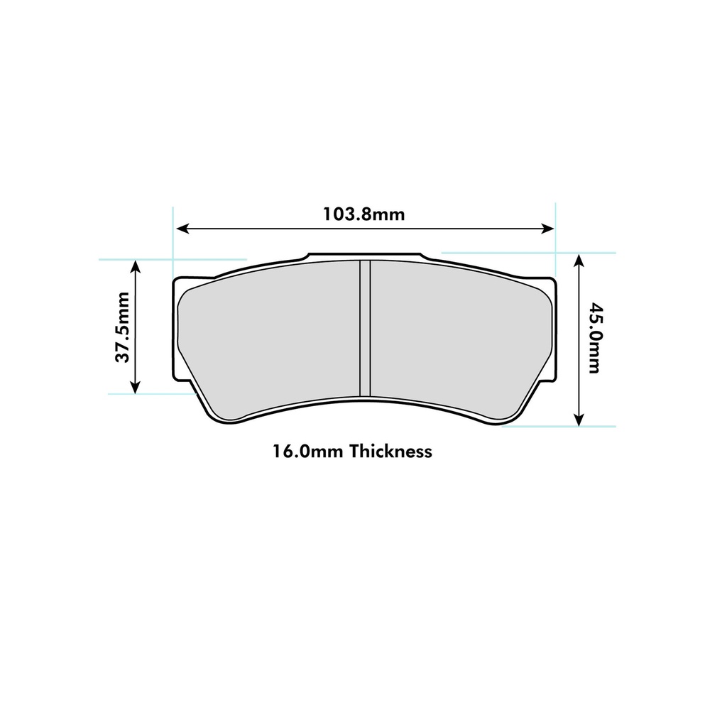 Pagid RST2 Brake Pads To Fit Brembo 07.A262.20 Caliper