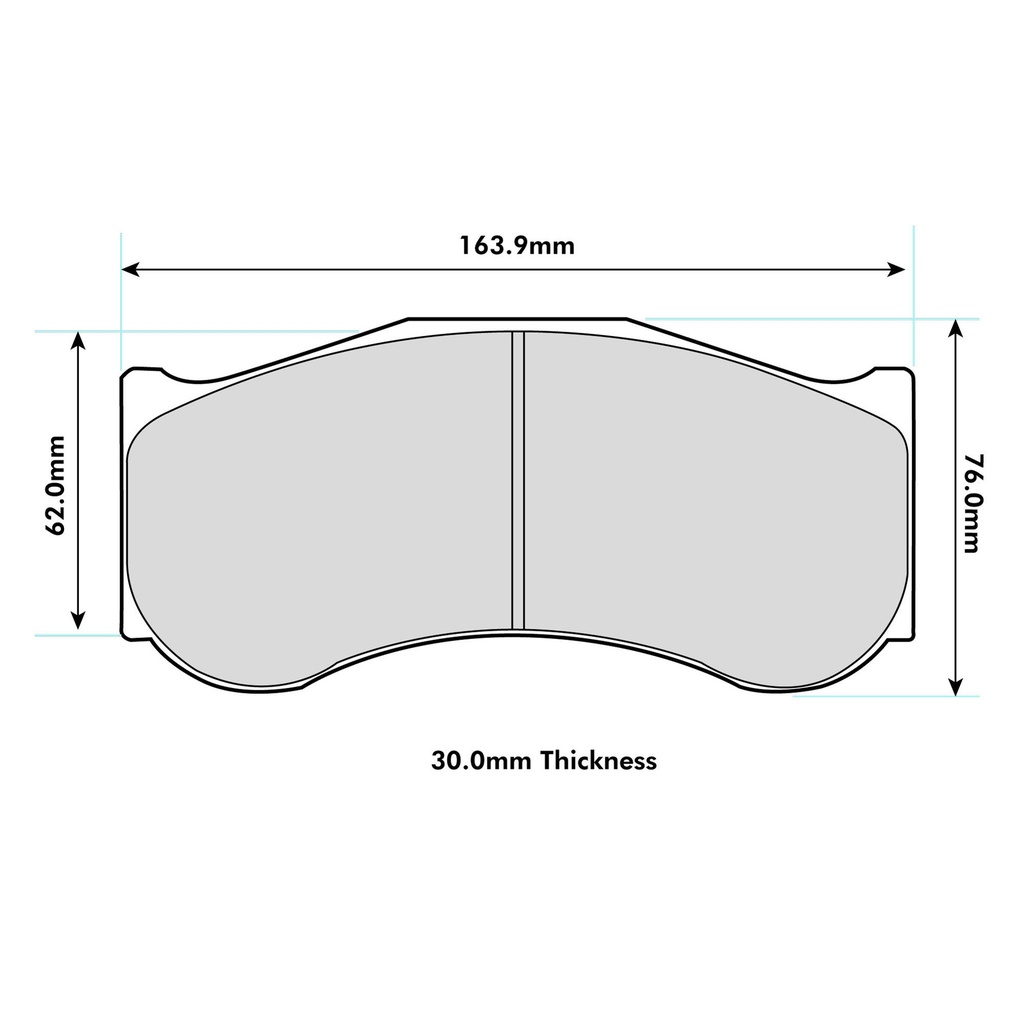 Pagid RST1 Brake Pads To Fit Brembo 07.7614.3 Caliper