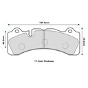 EBC Brakes RP-1 Brake Pads To Fit Brembo GT-6 Caliper