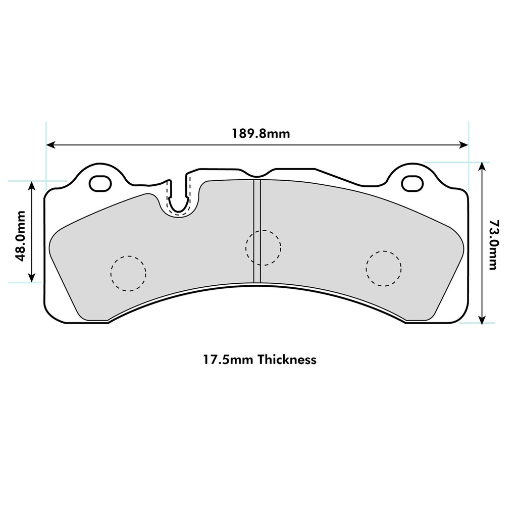 EBC Brakes RP-X Brake Pads To Fit Brembo GT-6 Caliper