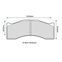 Ferodo DS3000 Brake Pads To Fit Brembo XA8.E0.01 Caliper