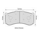 Ferodo DS3.12 (Thermally Treated) Brake Pads To Fit AP Racing CP6276 Calipers