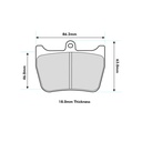 Ferodo DS3000 Brake Pads To Fit AP Racing CP5148 Caliper