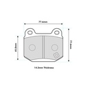 Ferodo DS3.12 Brake Pads To Fit AP Racing CP5111 / OE Caliper