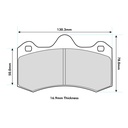 Ferodo DS3000 Brake Pads To Fit AP Racing CP6600 Calipers