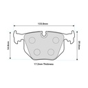 Mintex M1144 Brake Pads
