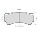 EBC Brakes RP-1 Brake Pads