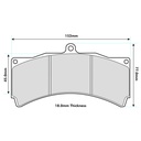 Ferodo DS2500 Brake Pads To Fit AP Racing CP5560 Calipers