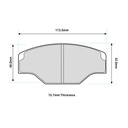 Ferodo DS2500 Brake Pads To Fit AP Racing CP2361 / OE Calipers