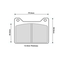 EBC Brakes RP-1 Brake Pads To Fit Wilwood Powerlite Caliper